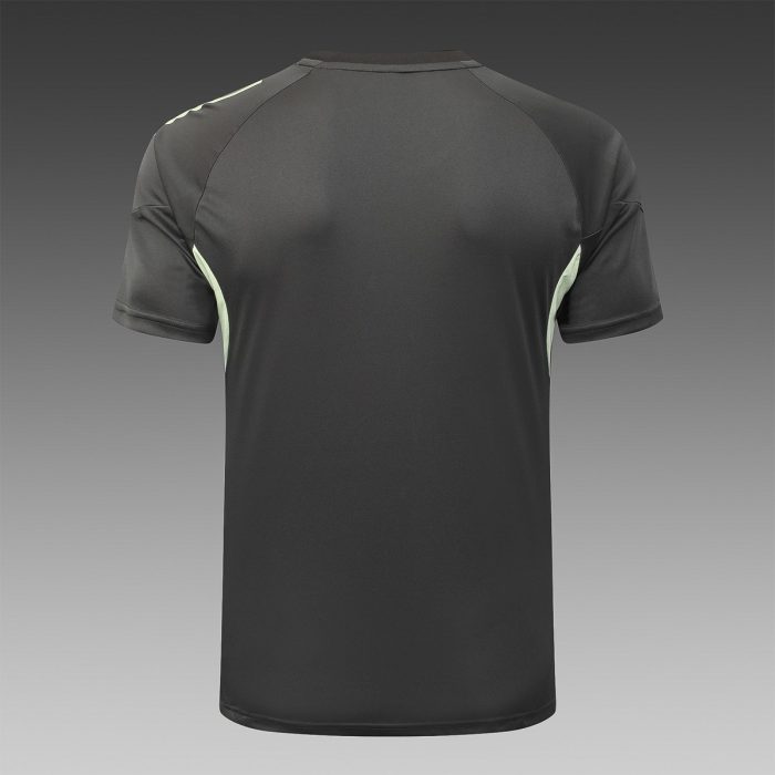 Real Madrid Grey Green Short Sleeve Training Suit - 图片 8