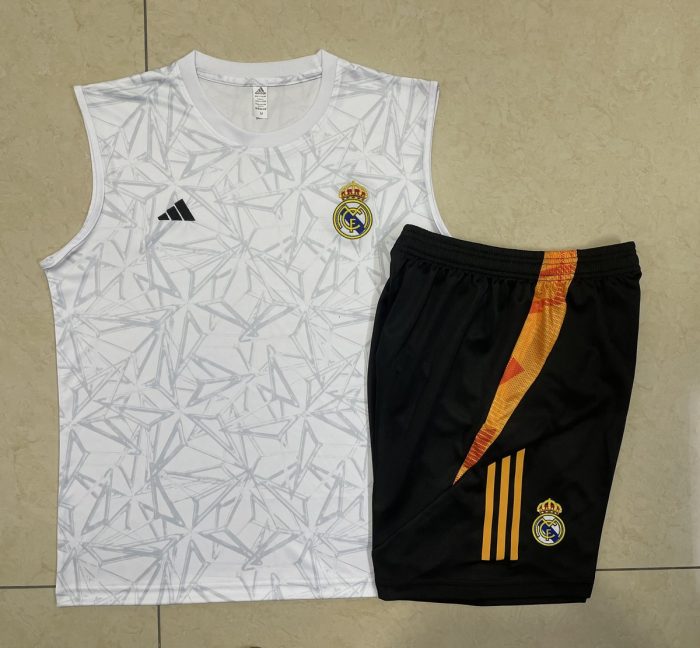 Real Madrid 24/25 White Spray Print Vest - 图片 9