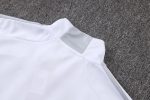 Real Madrid White Grey Long Zipper Jacket - 图片 5
