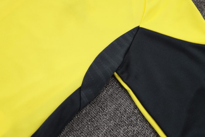 Real Madrid Yellow Long Zipper Jacket - 图片 3