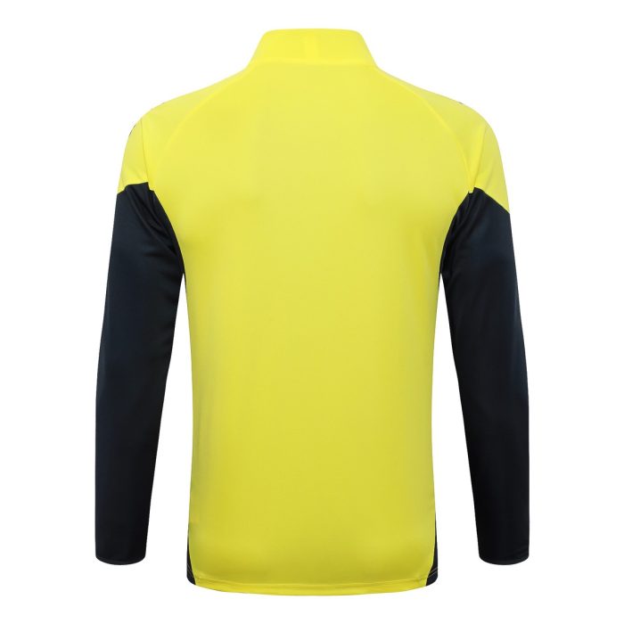 Real Madrid Yellow Long Zipper Jacket - 图片 7