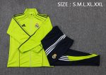Real Madrid Green Retro Long Zipper Jacket - 图片 2