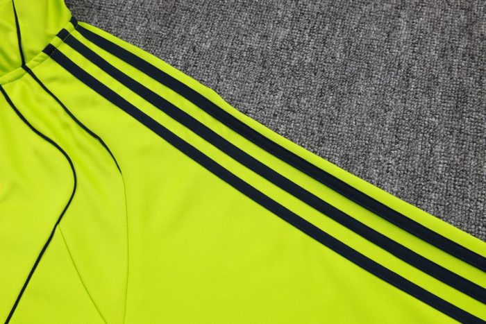 Real Madrid Green Retro Long Zipper Jacket - 图片 5