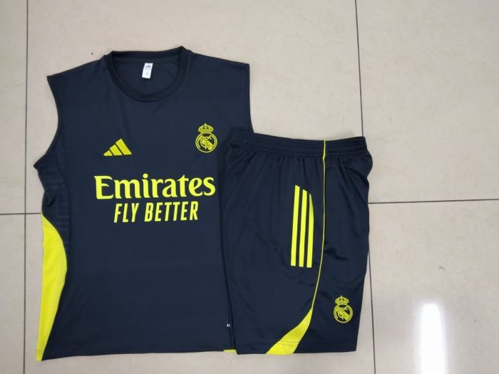 Real Madrid Vest Dark Gray (Yellow Logo) - 图片 9