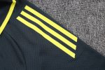 Real Madrid Polo Shirt Dark Gray with Green Trim - 图片 5