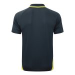 Real Madrid Polo Shirt Dark Gray with Green Trim - 图片 7