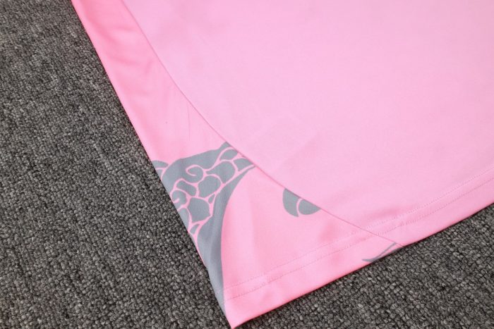 Real Madrid 24-25 Pink (Ink Dragon) Short Sleeve Training Shirt - 图片 3