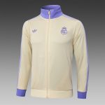 Real Madrid 24-25 Long Zipper Jacket Apricot - 图片 8