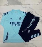 Real Madrid 24/25 Light Green Half-Zip Jacket Kids - 图片 3