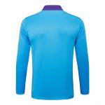 Real Madrid Light Blue Retro Polo - 图片 7