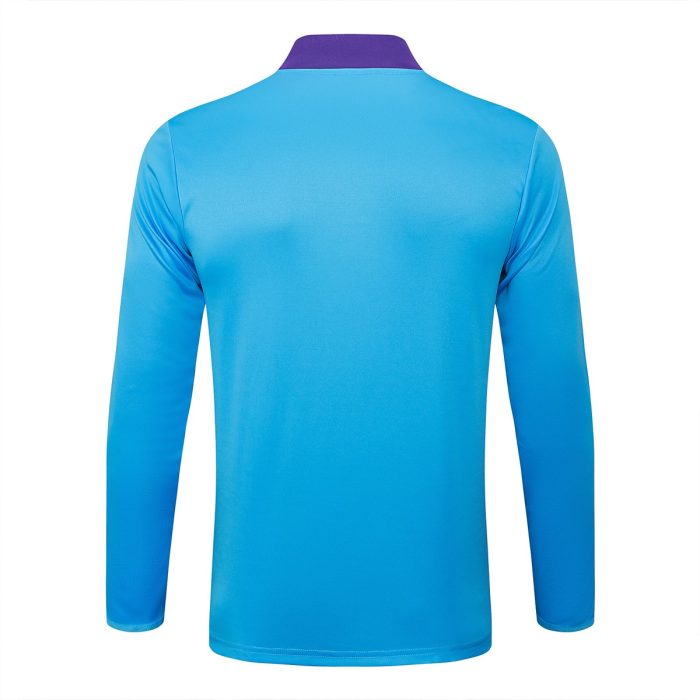 Real Madrid Light Blue Retro Polo - 图片 7