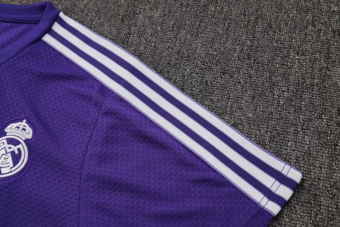 Real Madrid Purple Retro Edition Short Sleeve - 图片 6