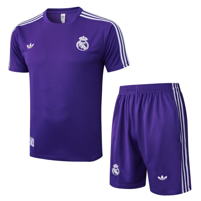 Real Madrid Purple Retro Edition Short Sleeve - 图片 8