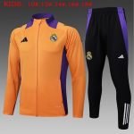 Real Madrid 24-25 Yellow Kids Long Zipper Jacket