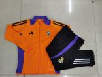 Real Madrid 24-25 Yellow Kids Long Zipper Jacket - 图片 3