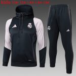 Real Madrid 24-25 Half-Zip Hoodie Dark Grey Kids - 图片 2