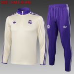 Real Madrid 25/26 Semi-Zip Jacket Apricot Retro Edition
