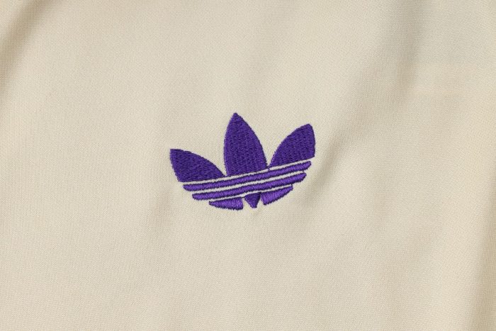 Real Madrid 25/26 Semi-Zip Jacket Apricot Retro Edition - 图片 5