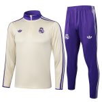 Real Madrid 25/26 Semi-Zip Jacket Apricot Retro Edition - 图片 8
