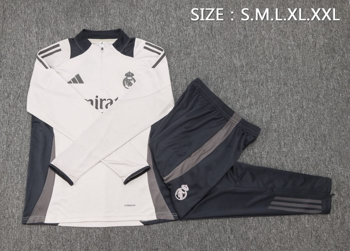 Real Madrid 24-25 Half Zip Jacket Light Pink - 图片 2