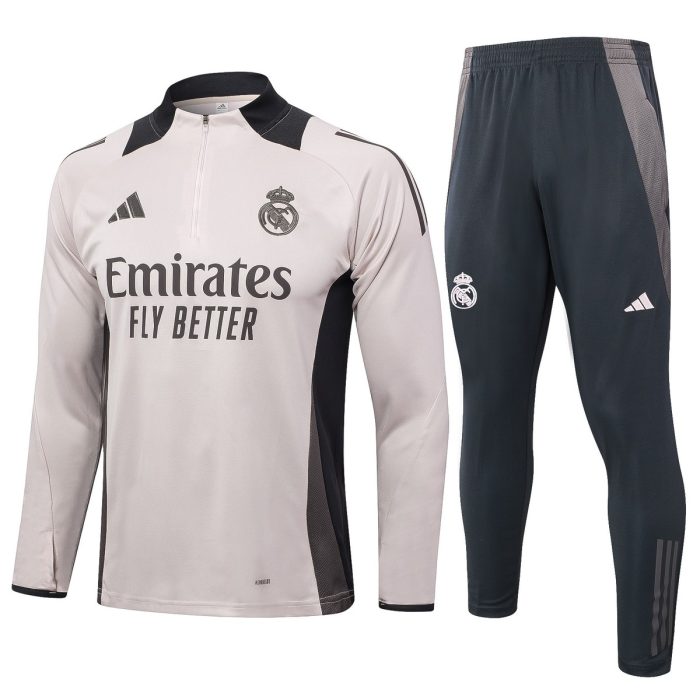 Real Madrid 24-25 Half Zip Jacket Light Pink - 图片 8