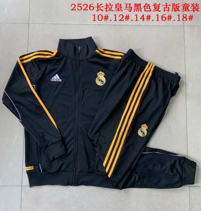 Real Madrid Black Retro Edition Kids - 图片 4