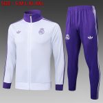 Real Madrid 24-25 White Retro Edition with Purple Collar