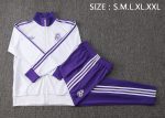 Real Madrid 24-25 White Retro Edition with Purple Collar - 图片 2