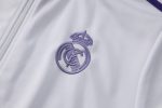 Real Madrid 24-25 White Retro Edition with Purple Collar - 图片 6