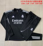 Real Madrid Black Kids' Half-Zip Jacket - 图片 3