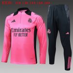Real Madrid 24-25 Half-Zip Jacket Kids Fluorescent Pink