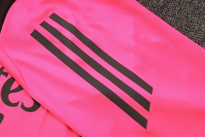Real Madrid 24-25 Half Zip Jacket Fluorescent Pink - 图片 6
