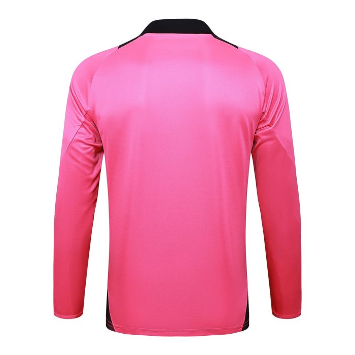 Real Madrid 24-25 Half Zip Jacket Fluorescent Pink - 图片 8