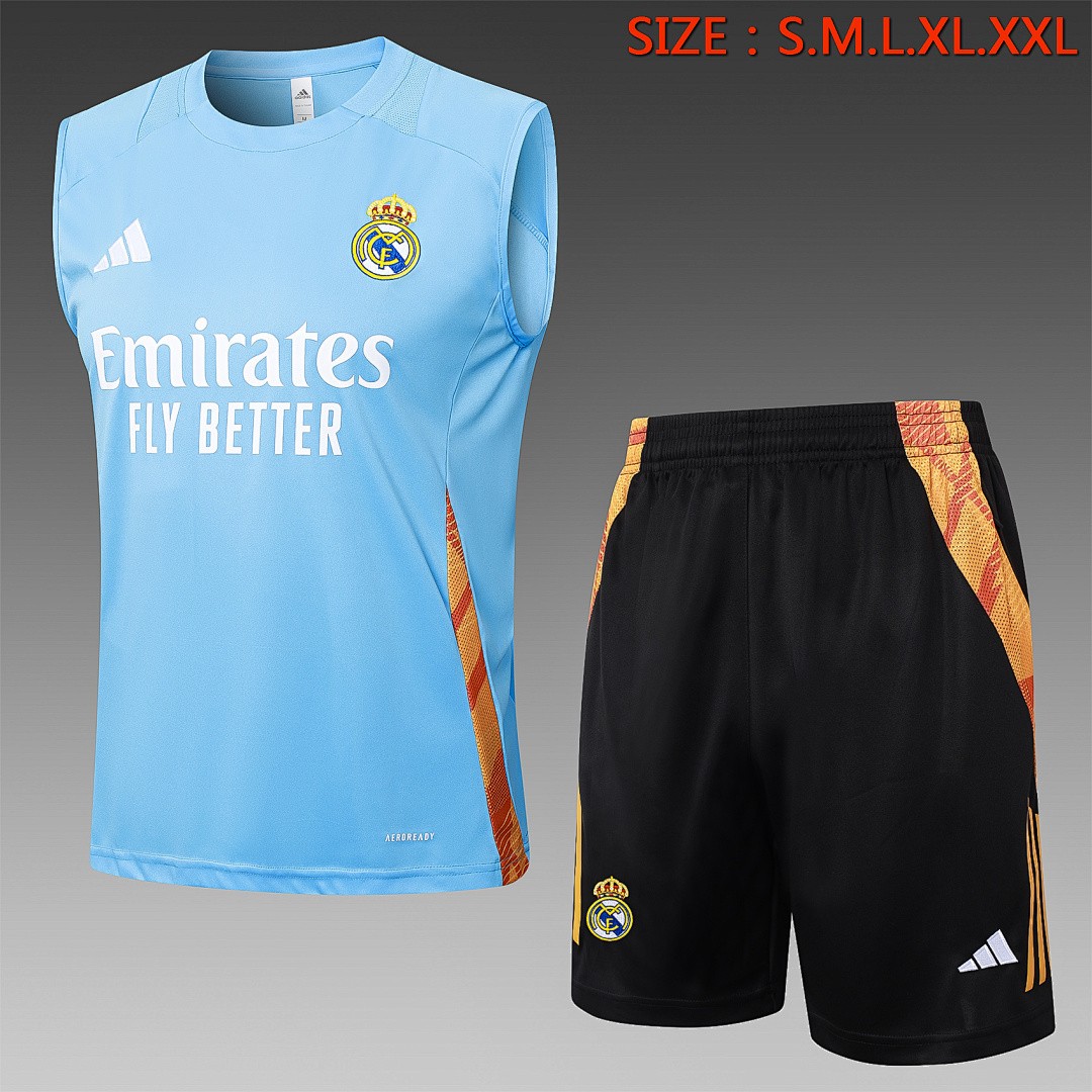 JER-5412_1 Real Madrid 24-25 Vest Light Blue - 图片 1