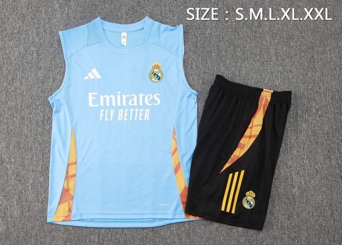Real Madrid 24-25 Vest Light Blue - 图片 2