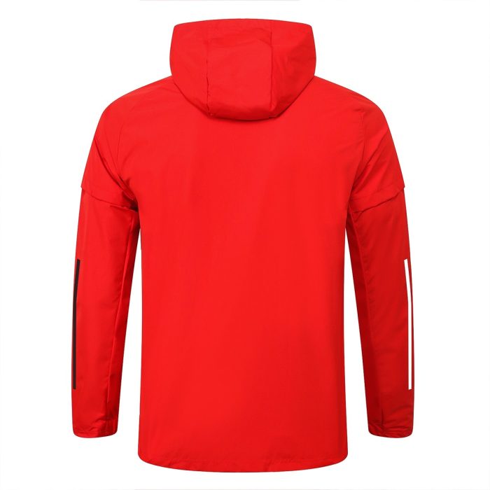 2021 Real Madrid Red Windbreaker S-2XL - 图片 7