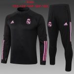 2021 Real Madrid Black Red Logo Kids