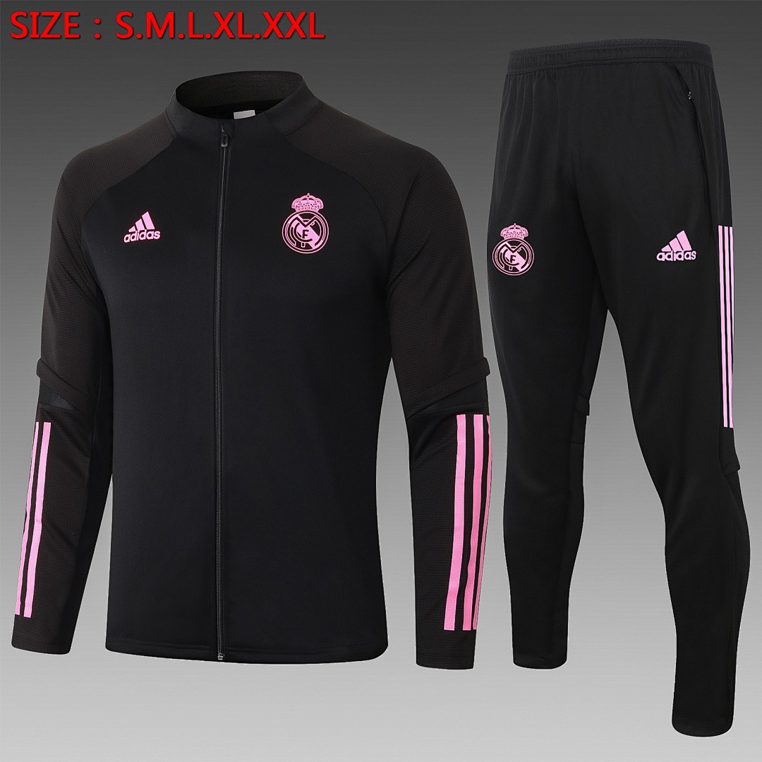 JER-5416_1 2021 Real Madrid Black Red Logo Kids - 图片 1