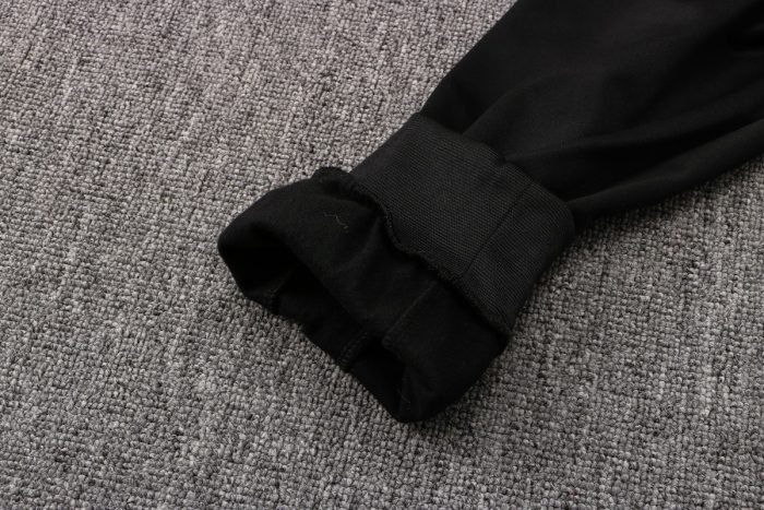 Real Madrid 21-22 Black Long Zip Jacket with Blue Trim - 图片 2