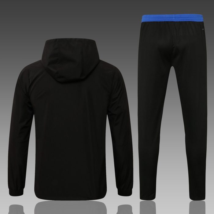Real Madrid 21-22 Black Windbreaker - 图片 3