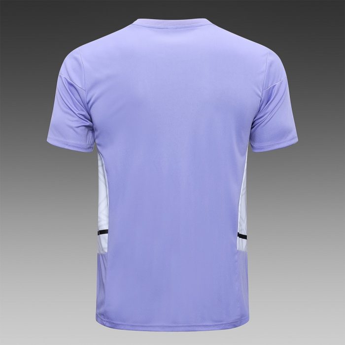 Real Madrid 22-23 Light Purple Short Sleeve Training Suit - 图片 3