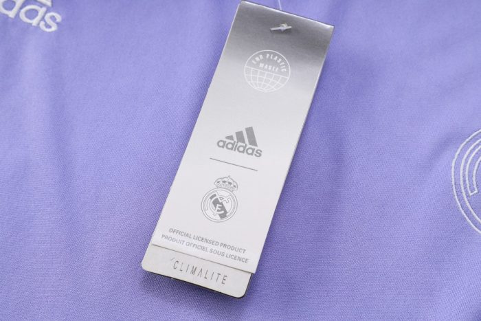 Real Madrid 22-23 Light Purple Short Sleeve Training Suit - 图片 5