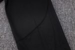 Real Madrid 23-24 White Long Zip Jacket with Black Sleeves - 图片 3