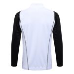 Real Madrid 23-24 White Long Zip Jacket with Black Sleeves - 图片 8