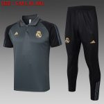 Real Madrid 23-24 Polo Shirt Dark Gray