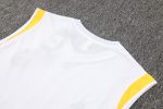 Real Madrid 23-24 White Vest with Black Chest Logo - 图片 4
