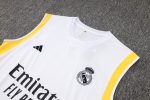 Real Madrid 23-24 White Vest with Black Chest Logo - 图片 6