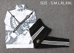 Real Madrid 23-24 White Long Zipper Jacket - 图片 2