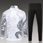Real Madrid 23-24 White Long Zipper Jacket - 图片 6