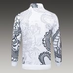 Real Madrid 23-24 White Long Zipper Jacket - 图片 7